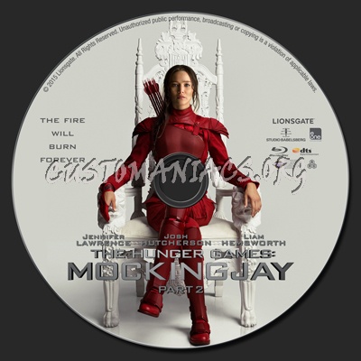 The Hunger Games: Mockingjay Part 2 blu-ray label