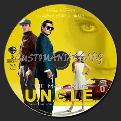 The Man From Uncle (U.N.C.L.E.) blu-ray label