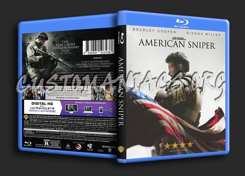 American Sniper blu-ray cover