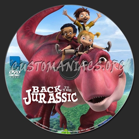Back To the Jurassic dvd label