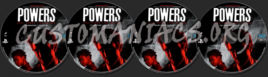 Powers Season 1 blu-ray label