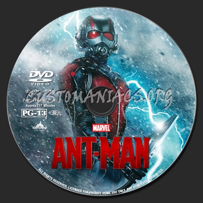 Ant-Man dvd label