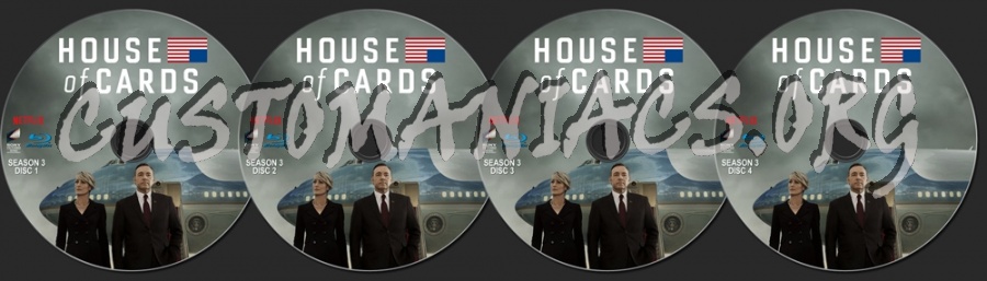 House of Cards season 3 blu-ray label