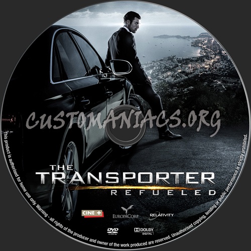 The Transporter Refueled dvd label