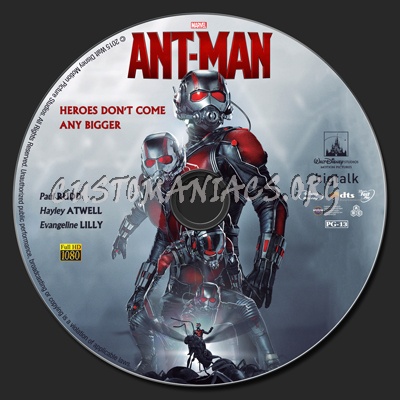 Ant-man blu-ray label