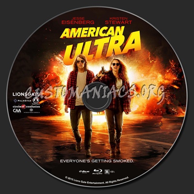 American Ultra blu-ray label