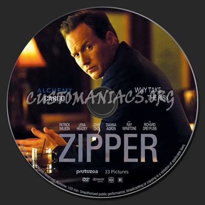 Zipper dvd label