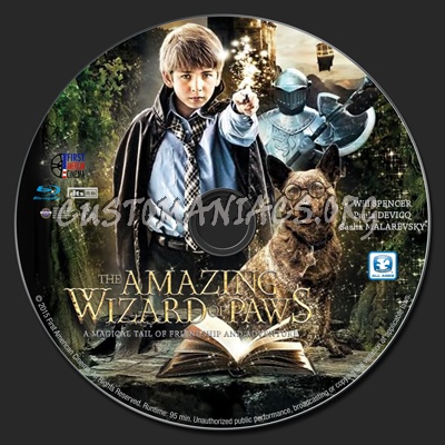 The Amazing Wizard of Paws blu-ray label