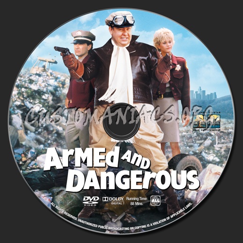 Armed and Dangerous dvd label