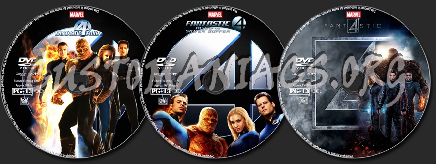 Fantastic Four Collection dvd label