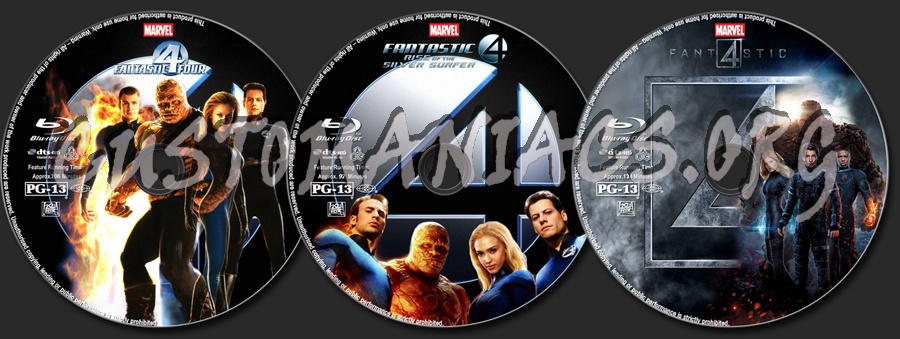 Fantastic Four Collection blu-ray label