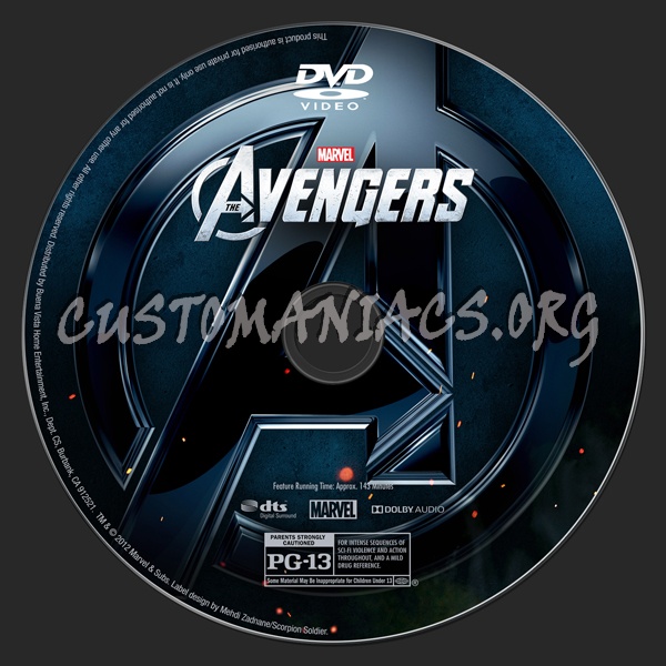 Avengers, The dvd label