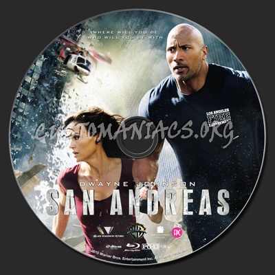 San Andreas blu-ray label