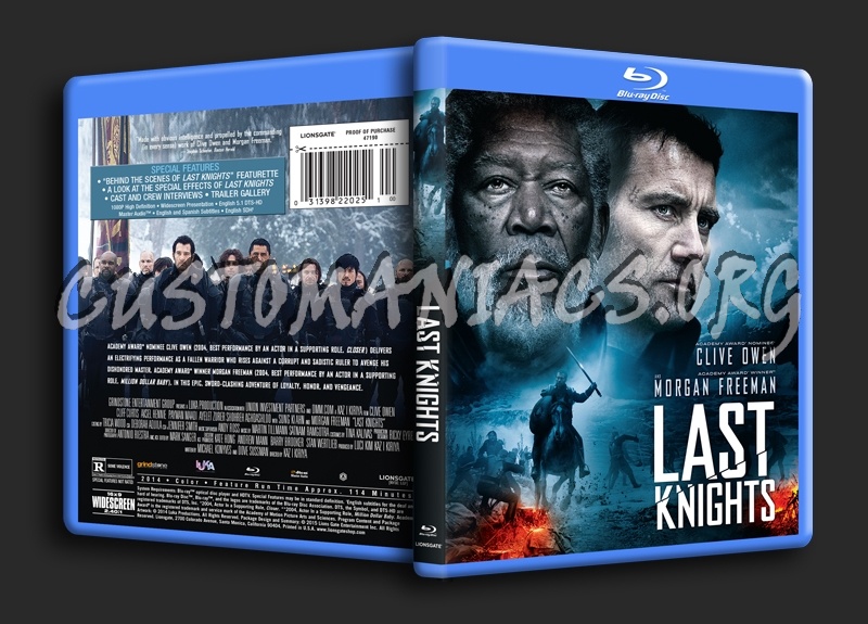 Last Knights blu-ray cover