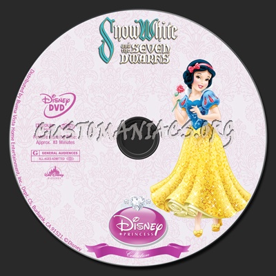 Snow White and the Seven Dwarfs - Disney Princess Collection dvd label