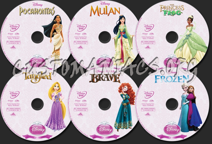 Snow White and the Seven Dwarfs - Disney Princess Collection dvd label