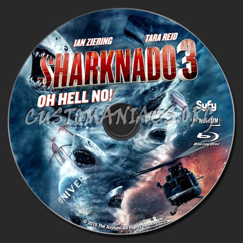 Sharknado 3 blu-ray label