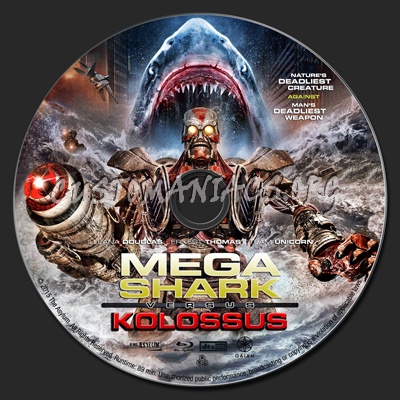 Mega Shark vs. Kolossus blu-ray label