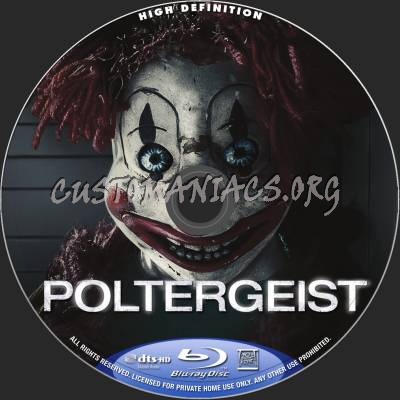 Poltergeist (2015) blu-ray label