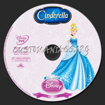 Cinderella - Disney Princess Collection dvd label