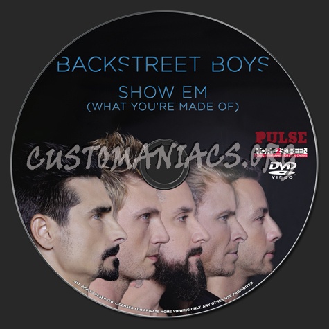 Backstreet Boys Show em What You're Made Off dvd label