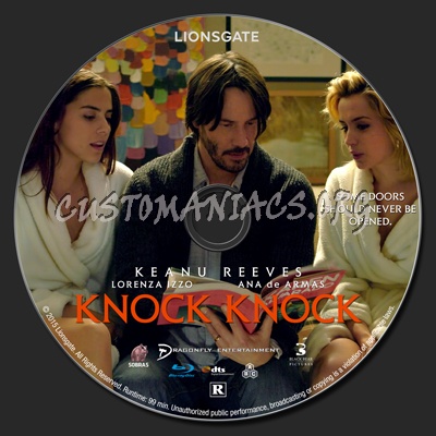 Knock Knock blu-ray label