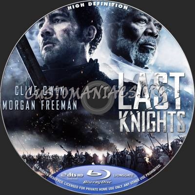 Last Knights blu-ray label