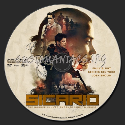 Sicario dvd label