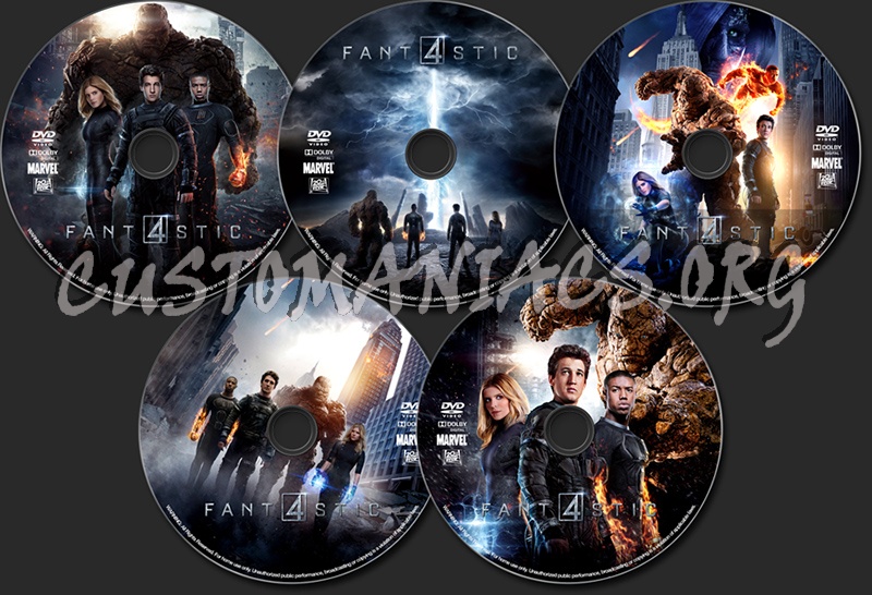 Fantastic Four (2015) dvd label