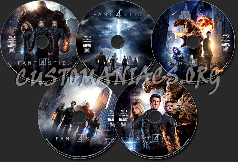 Fantastic Four (2015) blu-ray label