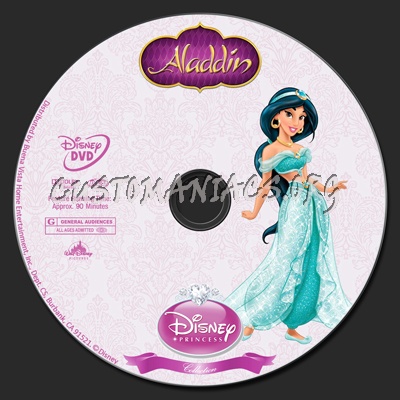 Aladdin - Disney Princess Collection dvd label