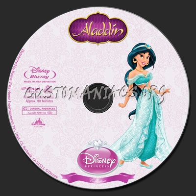 Aladdin - Disney Princess Collection blu-ray label