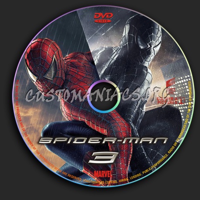 Spider-Man 3 dvd label