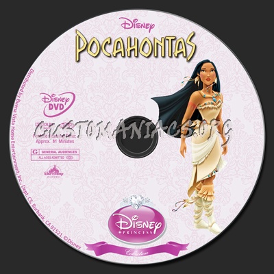 Pocahontas - Disney Princess Collection dvd label