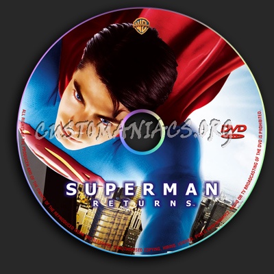 Superman Returns dvd label