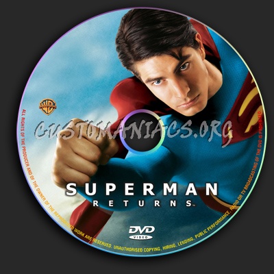 Superman Returns dvd label