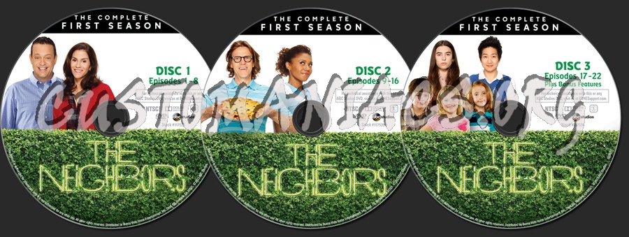 The Neighbors Season 1 dvd label