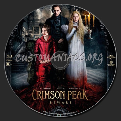 Crimson Peak blu-ray label