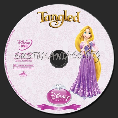 Tangled - Disney Princess Collection dvd label