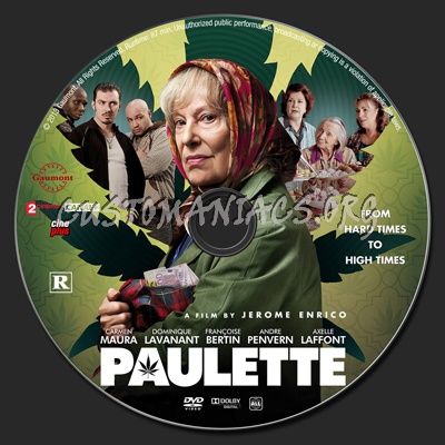 Paulette dvd label