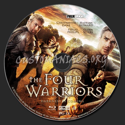 The Four Warriors blu-ray label