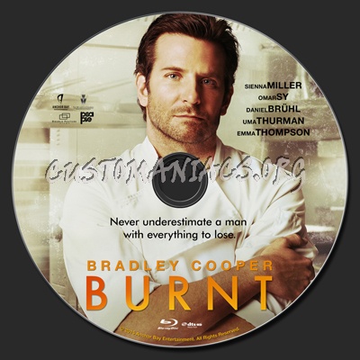 Burnt blu-ray label