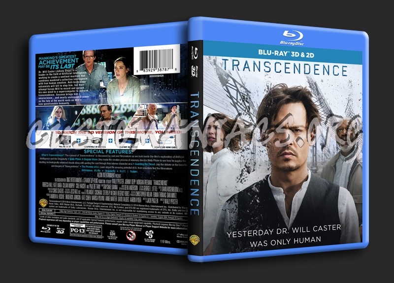 Transcendence 3D blu-ray cover