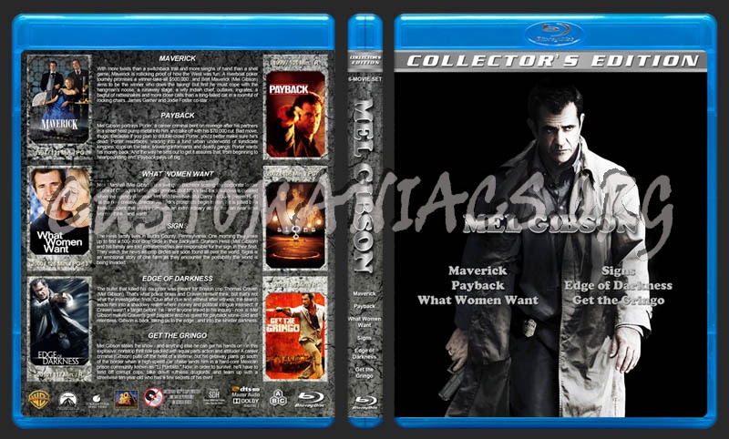 Mel Gibson Collection blu-ray cover