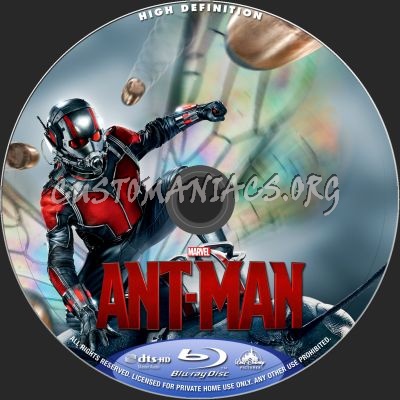 Ant-Man blu-ray label