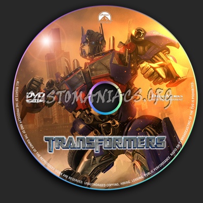 Transformers dvd label