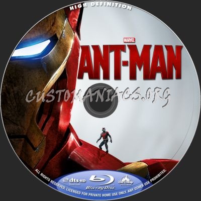 Ant-Man blu-ray label