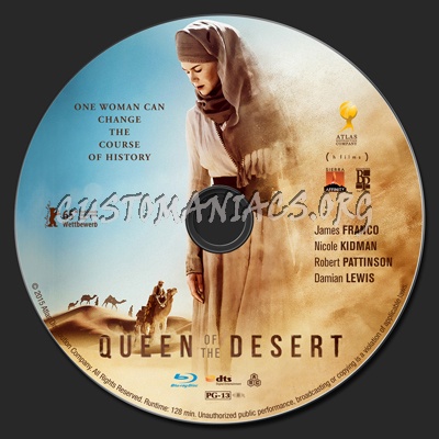 Queen of the Desert blu-ray label