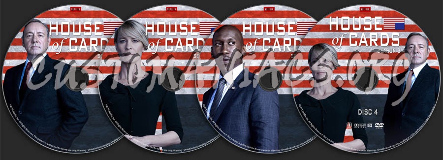 House of Cards - Season 3 dvd label