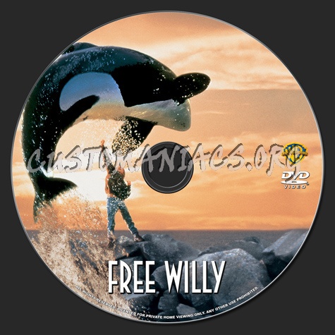 Free Willy dvd label